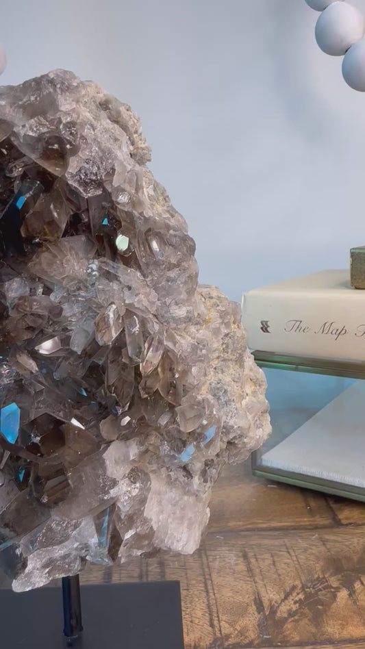 Smoky Quartz Statement Cluster